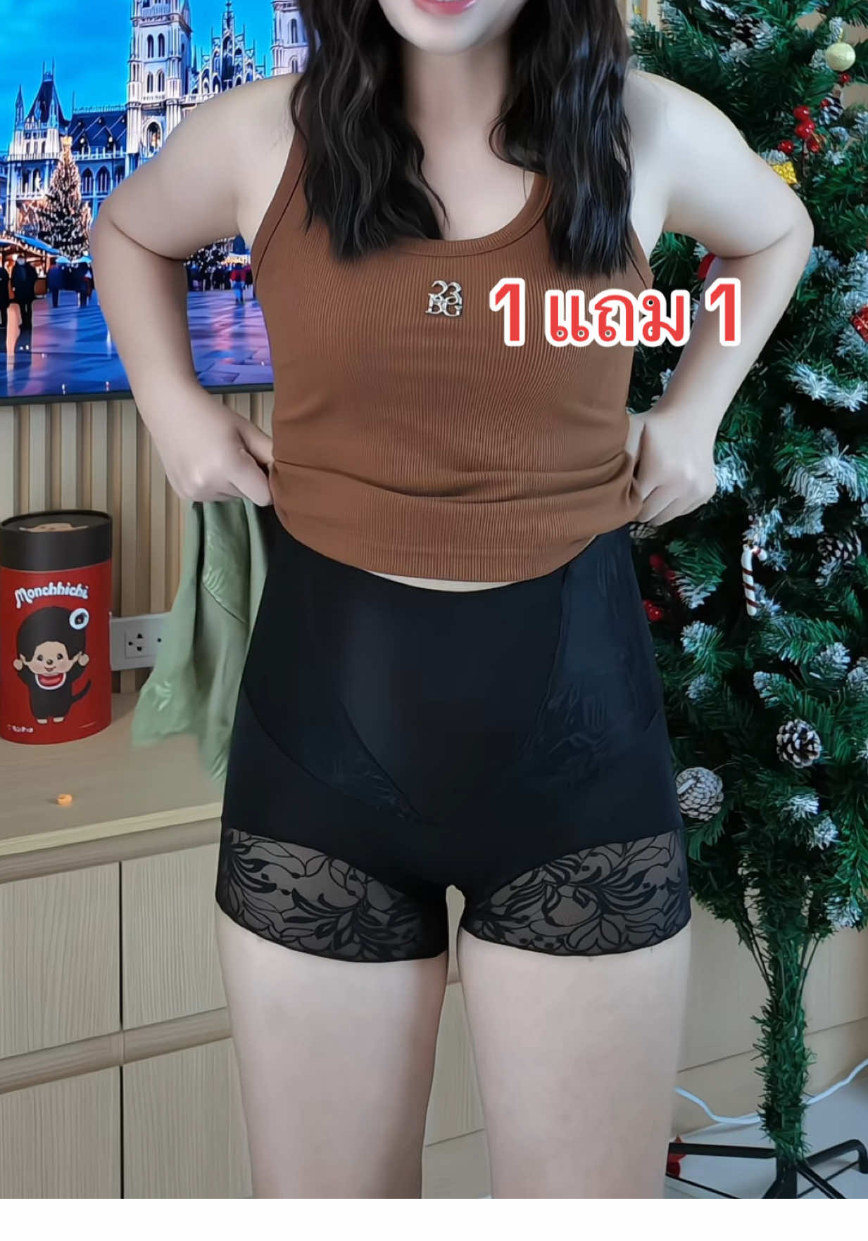 ซื้อเองใส่เองนะคะ 🤣 #กางเกงเก็บพุง #กางเกงในเก็บพุง #กางเกงในลูกไม้ #กางเกงในเอวสูง #กางเกงในผู้หญิง 