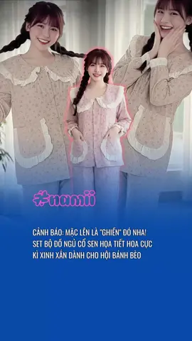 Bộ đồ ngủ xinh #xh #OOTD #outfitideas #quanao #namiishop 