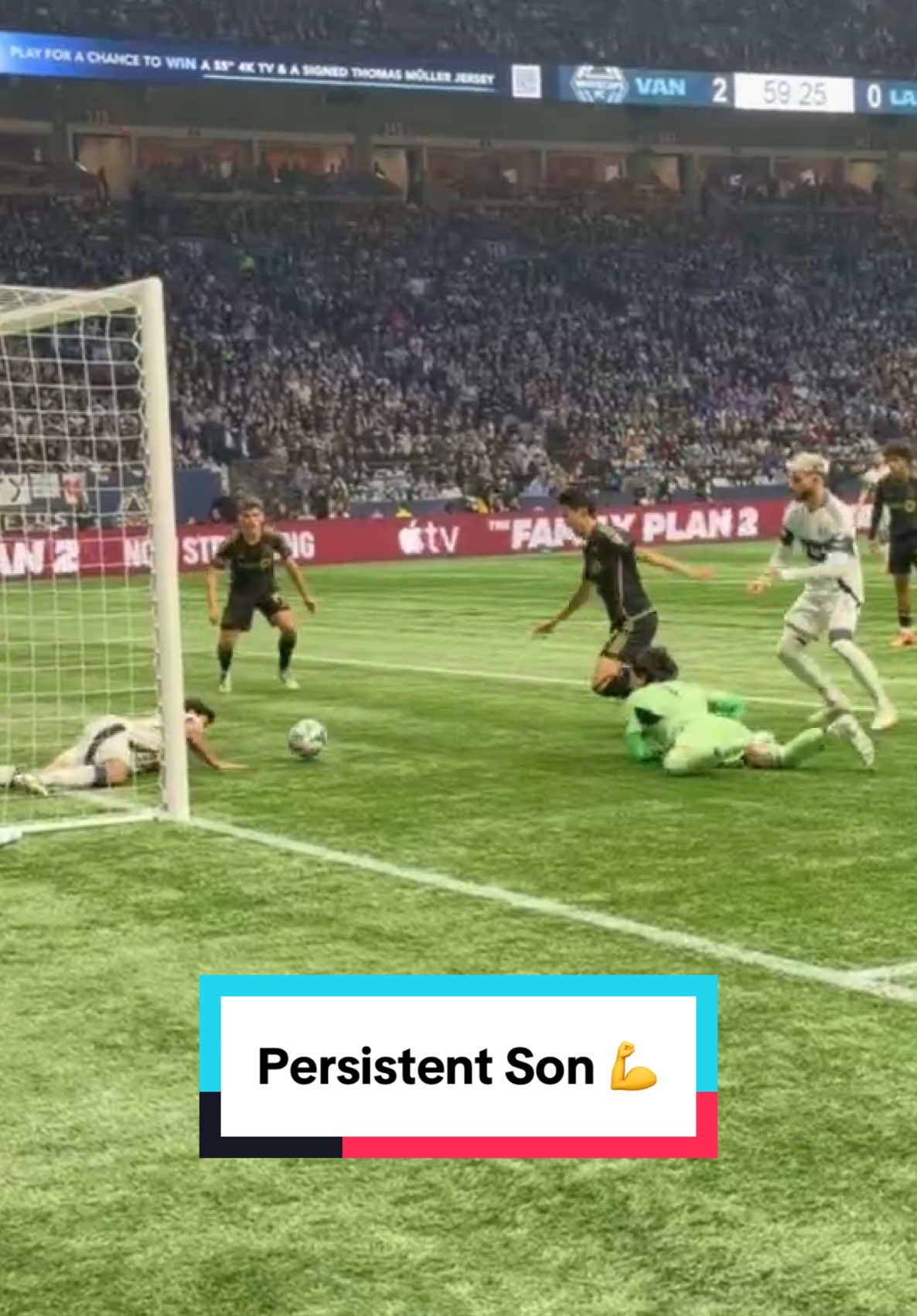 Not 1, not 2 but 3 chances for Son Heung-Min 💪 #MLS #sonheungmin #lafc #southkorea @AudiUSA #MLSCupPlayoffs 