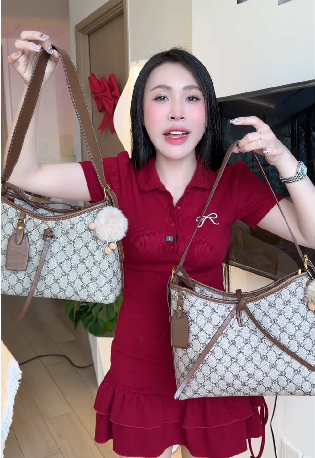 Túi xách màu hoạ tiết đơn giản #tramtinhanh #tui 