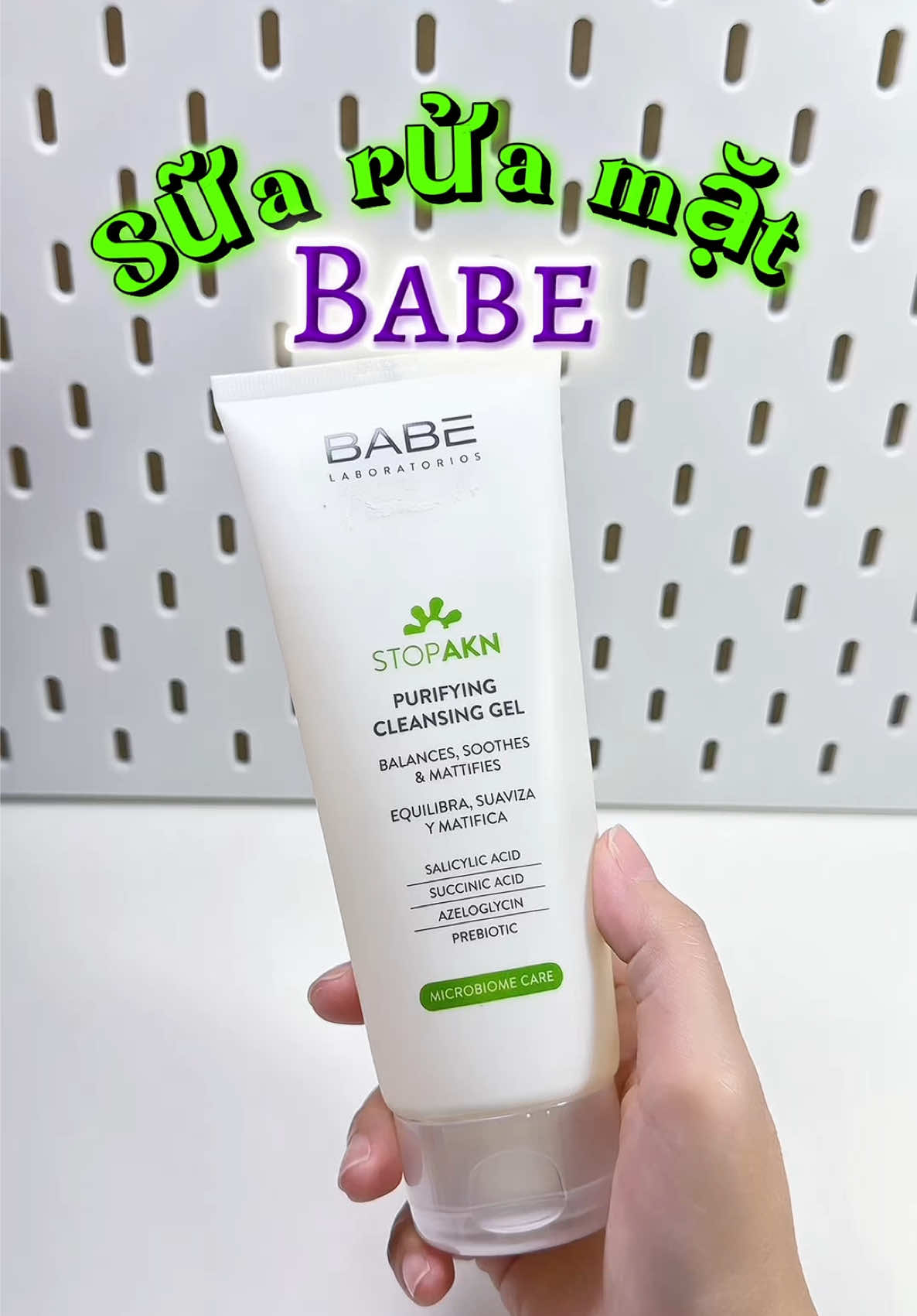 Srm babe dành cho da dầu mụn #srm #skincare #goclamdep #babe #xuhuong 