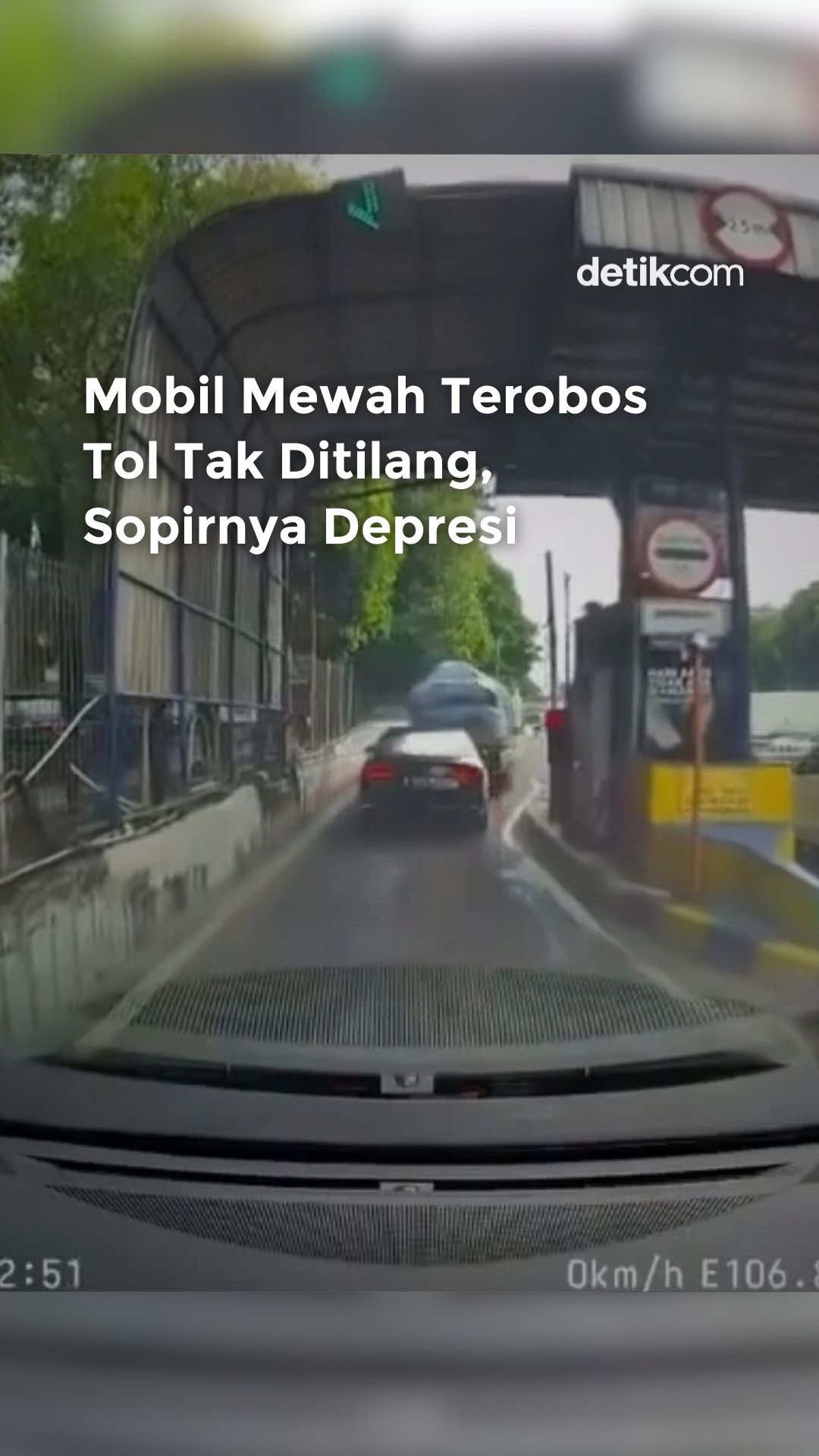 Pihak kepolisian menyebut sopir Audi itu tidak diberikan sanksi penilangan. 