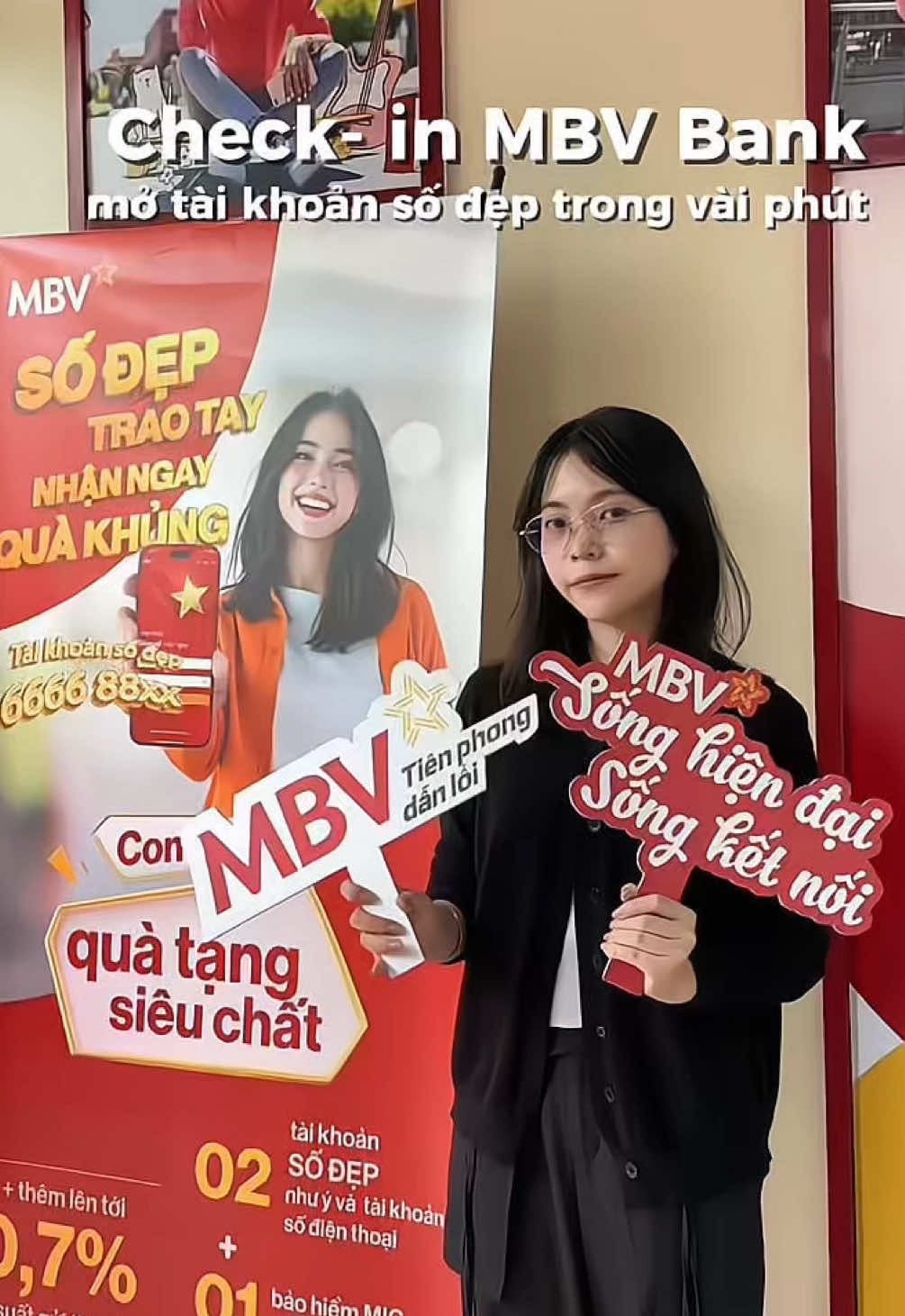 Đến MBV Bank vừa có tài khoản số đẹp, vừa có quà! Phải mở tài khoản liền thôi mọi người ơi✨ #MBVInfluencerConnect #MBVMungSinhNhatBatQuaKhung #MBVtaikhoansodep
