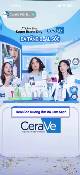 Da mụn chốt ngay deal sốc dưỡng ẩm và làm sạch #CeraVe #CeraVeVietNam #SachAmChuanChuyenGia #CapAmPhucHoi 