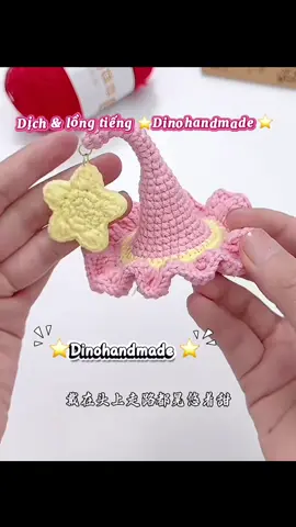 Kẹp tóc mũ phù thủy 🧙‍♀️ nguồn douyin #dino_handmade #crochet #handmade #moclen #suutam 