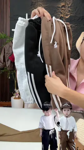 Quần nỉ thêu cho bé #quanaotreemm #xukemshopp #mevabe  quần nỉ lông cho bé 