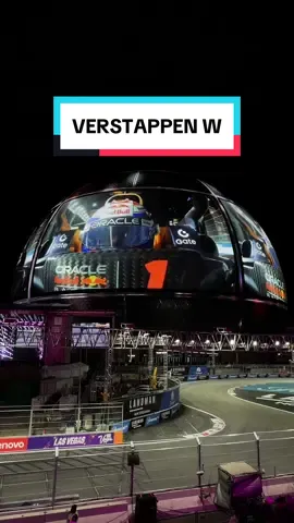I’m obsessed with this Max Verstappen Grand Prix victory cam on Sphere @Sphere @Formula 1 @F1 Las Vegas #LasVegasGP