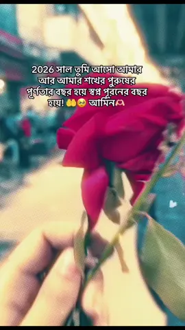 2026 সাল তুমি আসো আমার আর আমার শখের পুরুষের পূর্ণতার বছর হয়ে স্বপ্ন পূরনের বছর হয়ে! 🤲🥹 আমিন🫶🏻