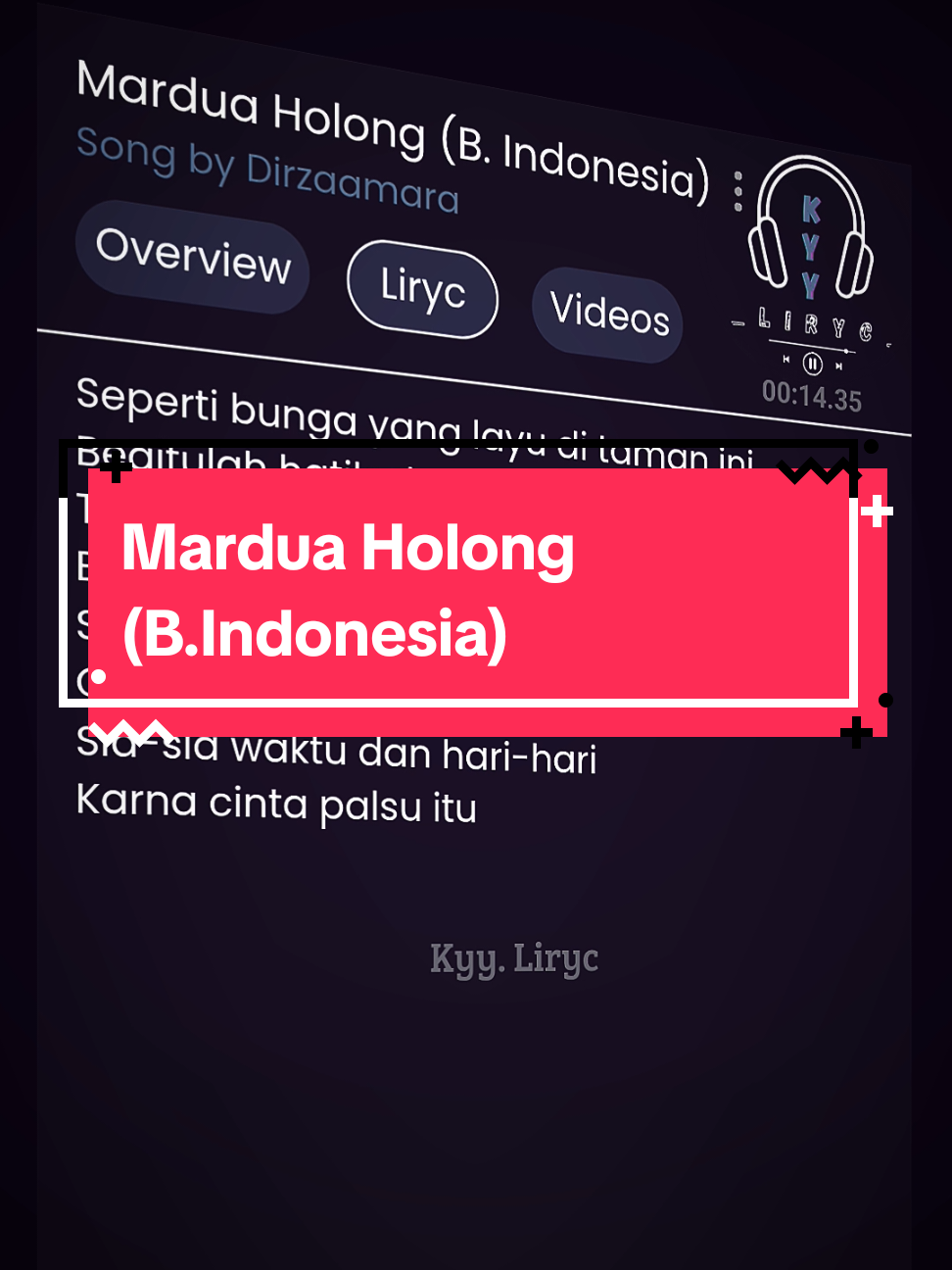 Mardua Holong (B.Indonesia)...🎧🎶😌 #dirzaamara #lirycs #song #foryou #kyyliryc 
