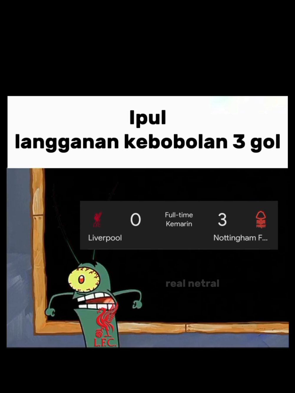 hobi bgt si Ipul kebobolan 3 gol😭🤣 #PremierLeague #epl #ligainggris #liverpool #ipul #nottinghamforest #liverpoolvsnottinghamforest #liverpoolvsnottingham #arneslot #fypシ #fyp 