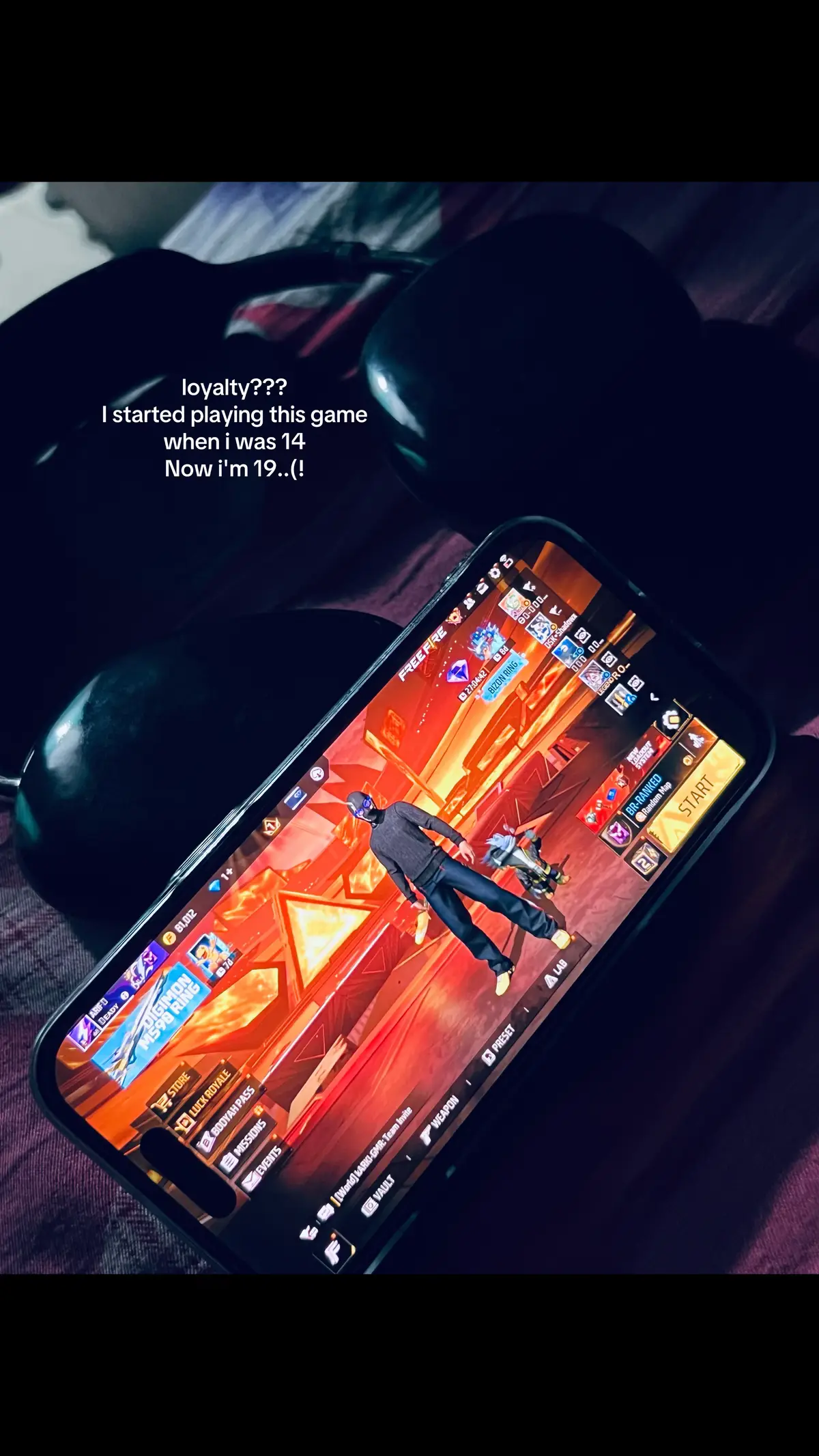 loyalty??? I started playing this game when i was 14 Now i'm 19..#freefire#viral#foryou#foryoupageofficialtikt