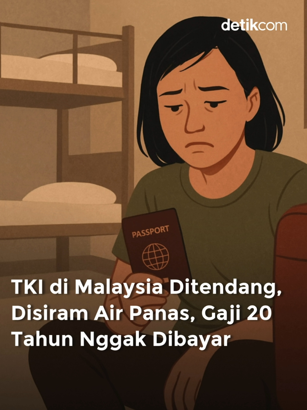 Kepolisian Malaysia menangkap suami-istri bernama Azhar Mat Taib (59) dan Zuzian Mahmud (59) terkait dugaan perdagangan manusia terhadap seorang tenaga kerja Indonesia (TKI) bernama Seni (47). Keduanya disebut melakukan eksploitasi, kerja paksa dan mengakibatkan luka serius terhadap korban. Dilansir The Star, New Straits Times dan Antara, Minggu (23/11/2025), Azhar dan Zuzian Mahmud dijerat Pasal 13(a) Undang-Undang Anti-Perdagangan Orang dan Anti-Penyelundupan Migran Tahun 2007 yang dibacakan bersama dengan Pasal 34 KUHP. Mereka terancam hukuman penjara seumur hidup atau penjara minimal 5 tahun. Mereka juga terancam hukuman cambuk jika terbukti bersalah. Seni disebut telah bekerja lebih dari 20 tahun sebagai pekerja rumah tangga dengan jam kerja berlebihan tanpa menerima gaji dan istirahat yang cukup dari pemberi kerja. Asisten Komisaris Kepolisian Serdang, Muhamad Farid Ahmad, mengatakan pelapor kasus ini merupakan anak dari pasangan suami istri itu. Dia menyebut pelapor memberitahu tentang dugaan penganiayaan terhadap Seni oleh Zuzian yang merupakan ibu tirinya. 