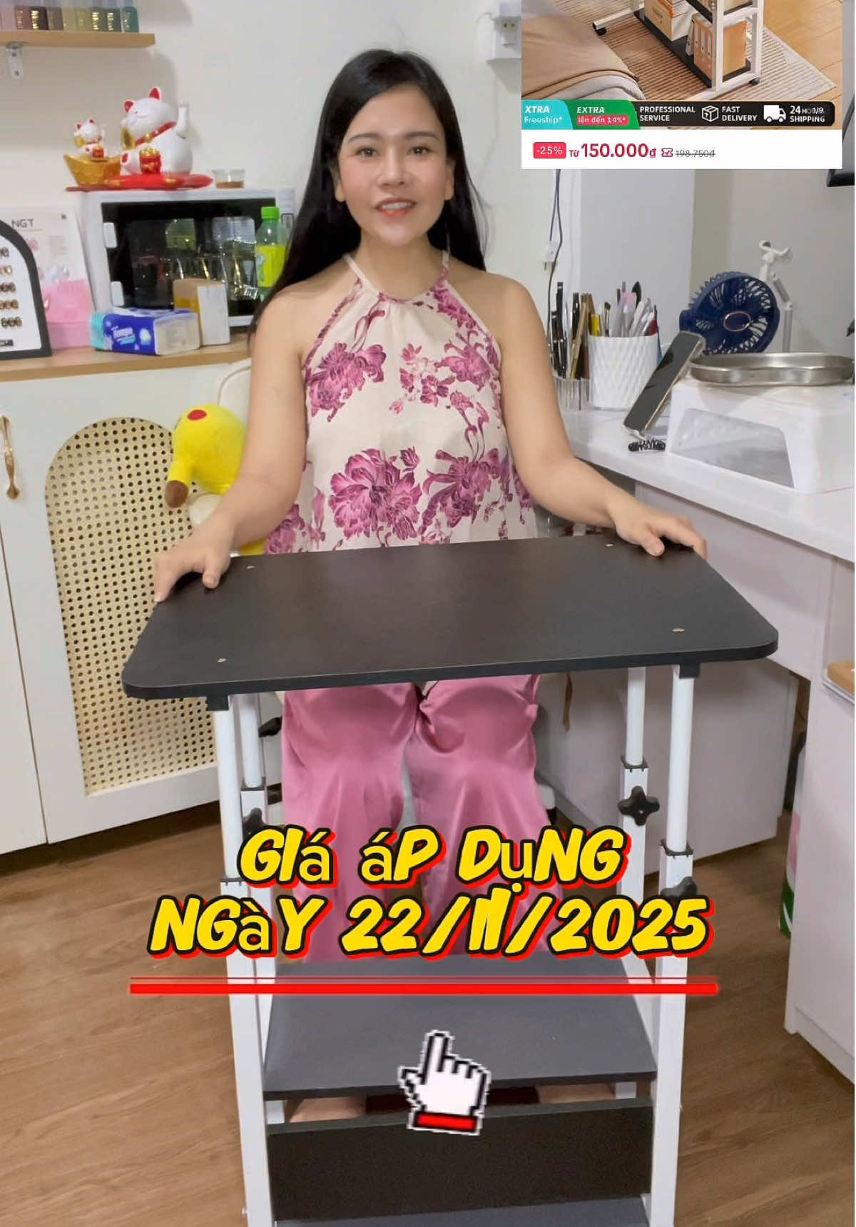 Bàn học,làm việc có bánh xe tiện lợi lắm nè mấy chị #banhoc #banhocsinh #banlamviecthongminh #banlamviec #banhoccobanhxe 