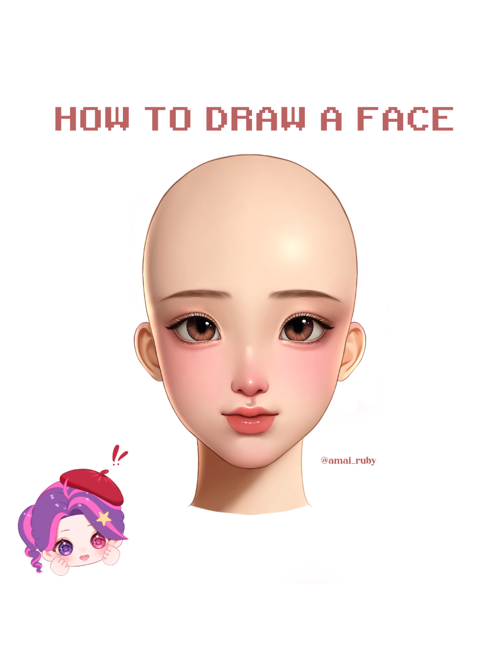 How to draw a face with my ArtStyle🖌️🎨✨ — Dari dulu banyak banget yang minta aku untuk buat tutorial bikin wajah, aku baru bisa bikin sekarang hehe, semoga mudah dimengerti~🌟 Untuk color pallete nya sudah aku spill di kolom komentar yaa, dan jika kalian menginginkan tips kalian boleh komen😗 Oh iya, maaf ya aku posting ulang, suaranya hilangg (T-T) #art #digitalart #tutorial #trending #fyp 