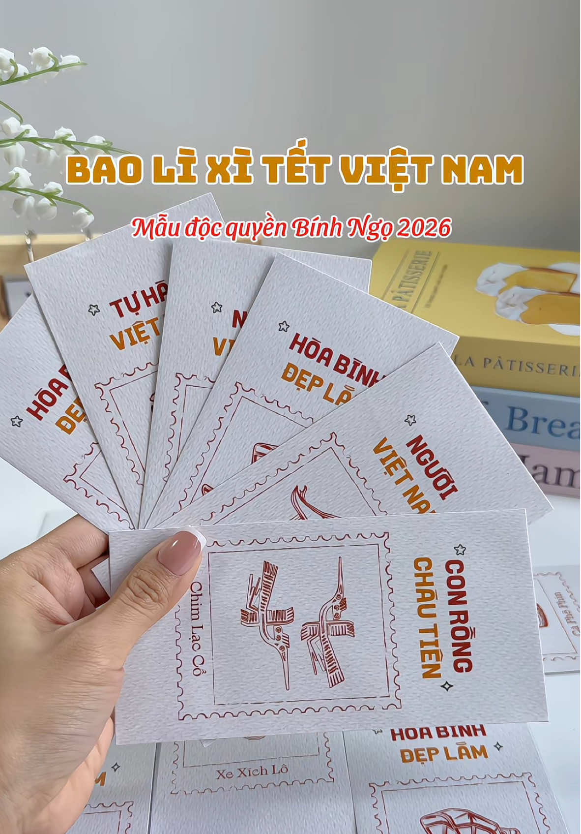 Bao lù xì Tết Việt Nam với tiêu ngữ quen thuộc của Việt Nam #baolixi #baolixitet2026 #tetbinhngo #camriviu 
