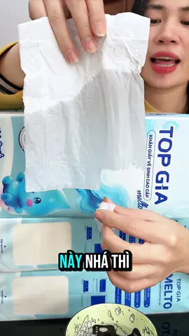 Sợ dùng giấy tắc bồn cầu thì các bác đổi sang loại giấy này nha. #giayrut #giayvesinh #topgia 