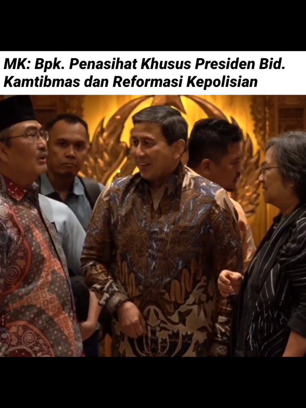 Momen ketika : Bapak Penasihat Khusus Presiden Bidang Keamanan, Ketertiban Masyarakat dan Reformasi Kepolisian #ahmaddofiri #jenderalahmaddofiri #reformasipolri #kabinetmerahputih #réviseur4conflate 