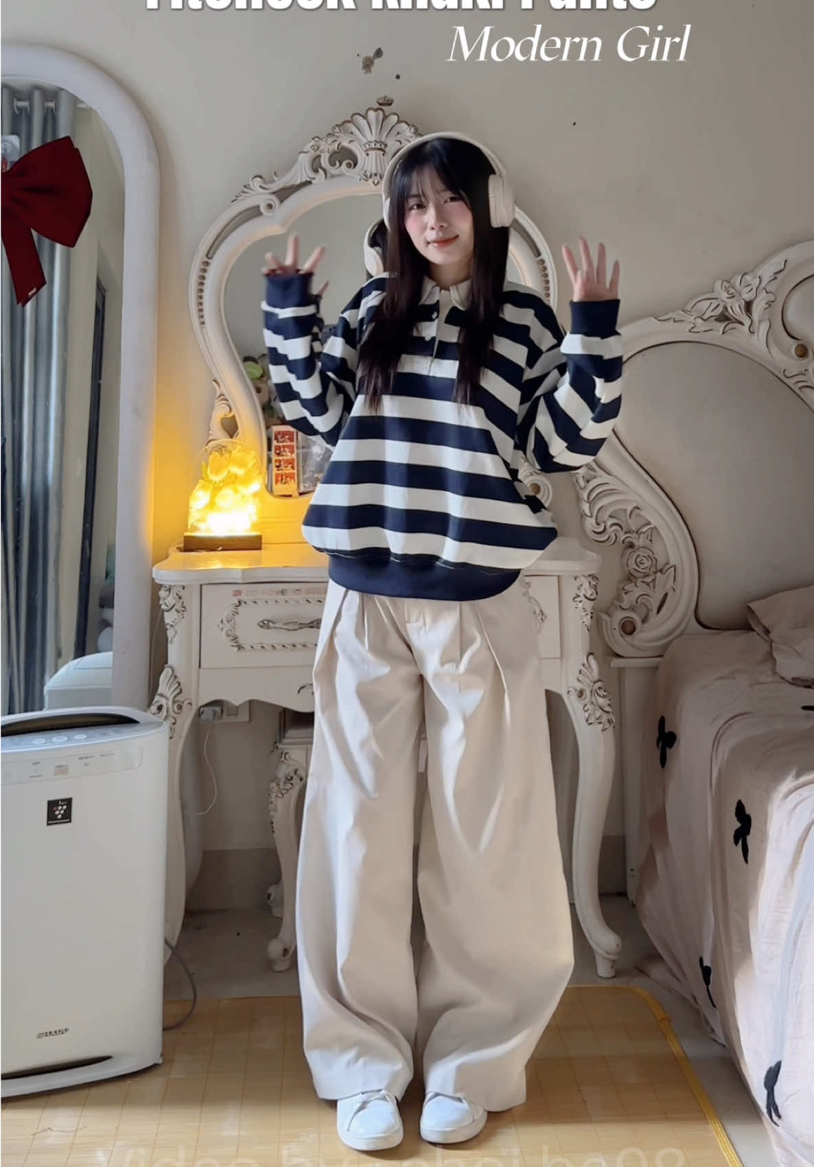 Quần kaki cạp trễ #moderngirl #quankaki #quankakiongsuong #quanongrong #quanongsuong 