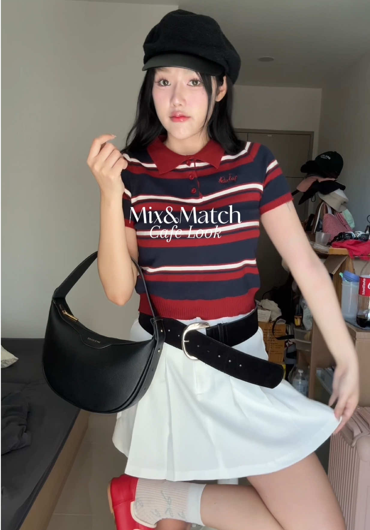 Mix&match Cafe Look ❤️💙 @Pradap brand #fyp #OOTD #ootdfashion #outfitideas 