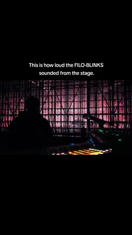 This is how loud the FILO-BLINKS sounded from the stage in Day 1.😭 @blackpinkofficial  BLACKPINK SA PH ARENA #DEADLINE_IN_BULACANDay1  #BLACKPINK_DEADLINE 