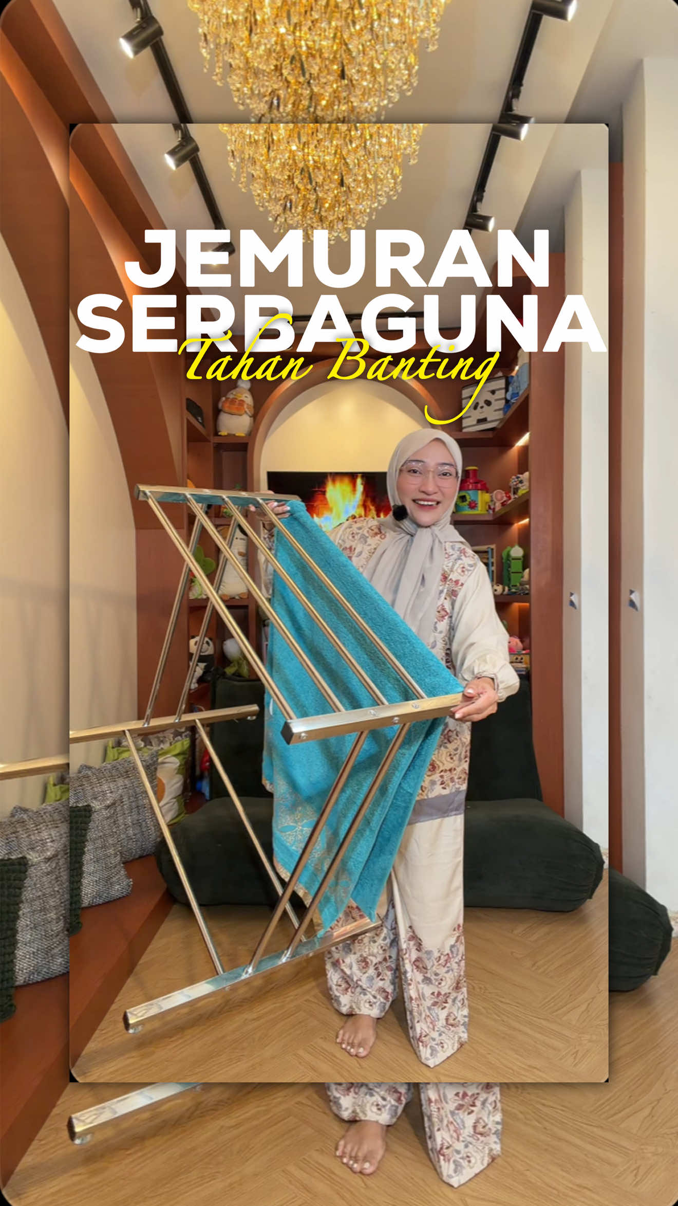 Kalau udah musim hujan, jemuran tuh kerasa paling penting. Makanya aku pilih jemuran stainless yang kuat tapi tetep enteng. Tinggal angkat, geser, pindah—beres! Langsung checkout kak sebelum kehabisan ya! #jemuran #jemuranbaju #gajiansale #promoguncang1111 #modalkontendoang 