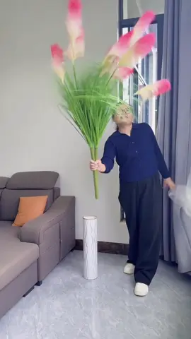 Bông lau nhân tạo cắm trang trí Tết #tet2026 #decortet #bongcolau ##hoatrangtri #hoatet 