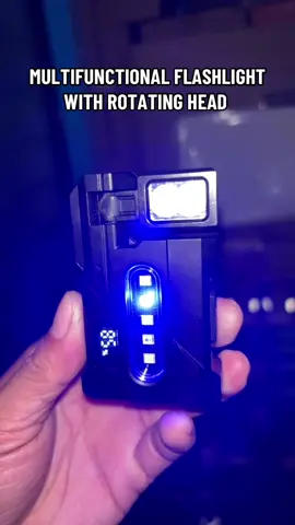 Multi function flashlight with rotating head #viral #ledlights #Outdoors #worklight #fyp 