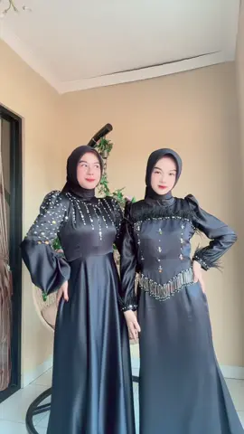 Hitam warna yang memukau dan elegan mahalnya kelihatan #fyppppppppppppppppppppppp #dresskondangan #bajulebaran2026 