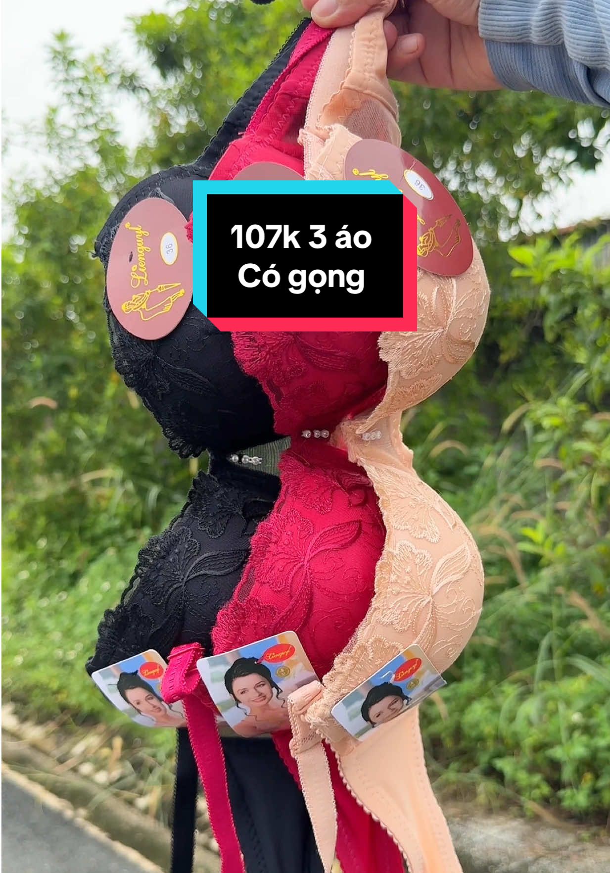 Áo phối ren đẹp mút mỏng có gọng thông hơi Combo 3 áo Hỗ trợ phí ship #xuhuong #thanhngoc094 #aolot 