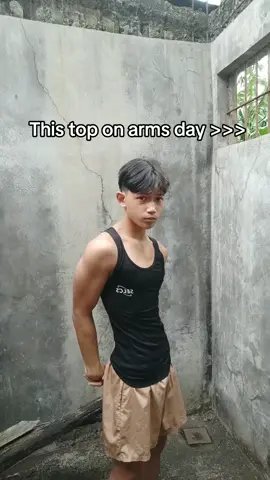 This top on arms day >>> #physique #gym #armday #fyp #compressionshirt 