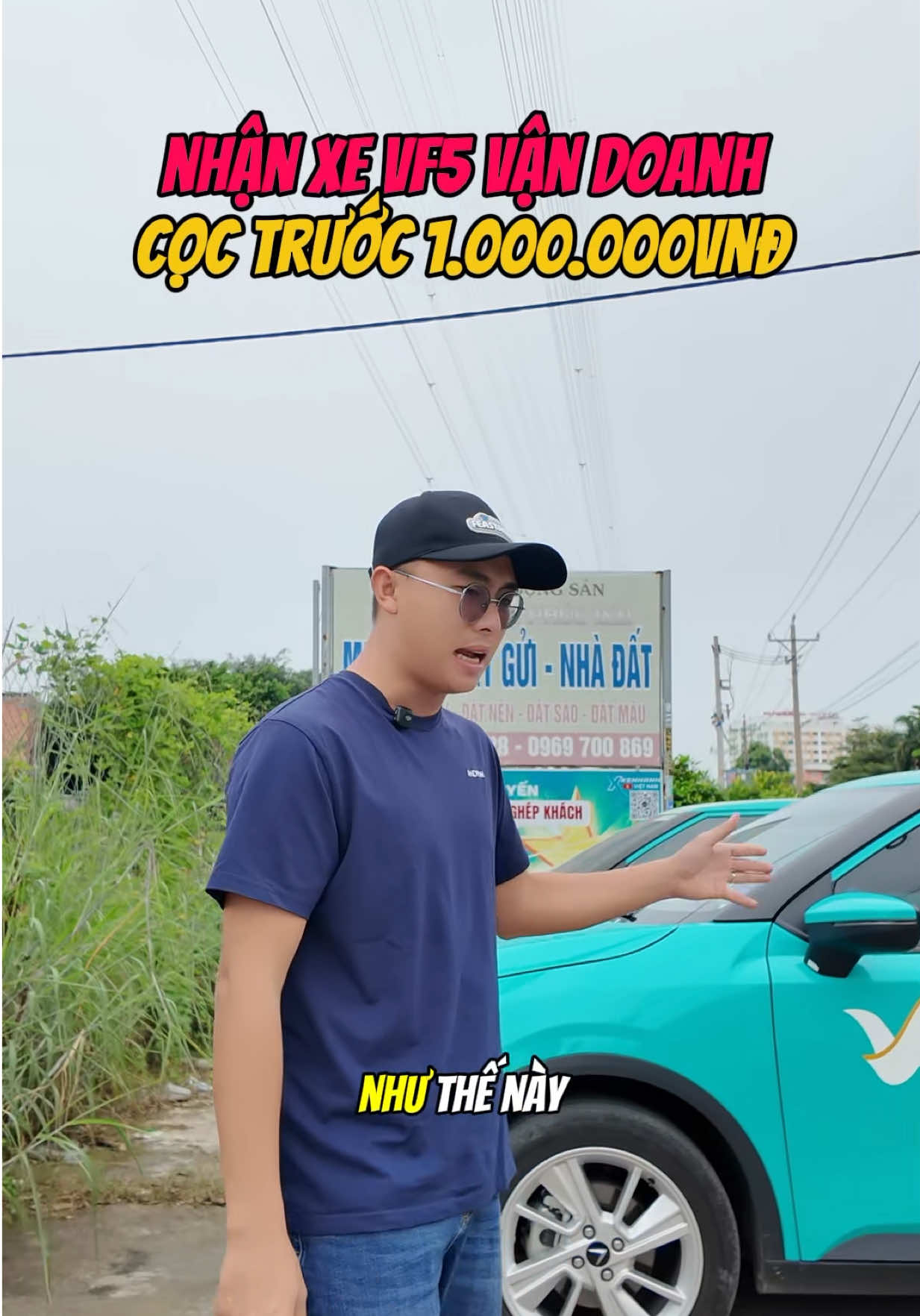 Chỉ cần 1 triệu , nhận xe VF5 chạy xanh sm #chubalangthang #xenhanhvietnam #xenhanhtienchuyen #vinfast #xanhsm 