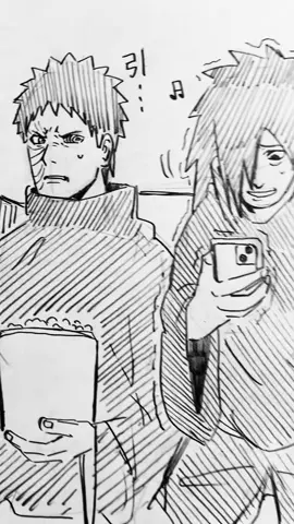 怖がりまだら👻 #naruto #hashirama #madara #obito 