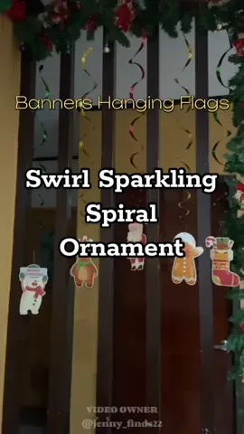 Swirl Sparkling Spiral Ornament #ornaments #christmas #decoration #tiktokfinds #decor 