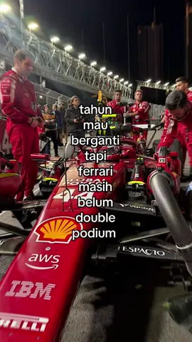 saatnya mengeluarkan jurus andalan “next year is our year”😍 #scuderiaferrari #charlesleclerc #lewishamilton #lasvegasgp #f1indonesia 