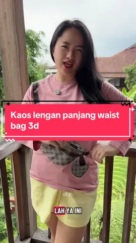 Atasan wanita waist bag 3d ! Ada banyak pilihan motif nya dan warna nya!! #kaos #promohariini #paydaysale #kaoslenganpanjang #kaosviral 
