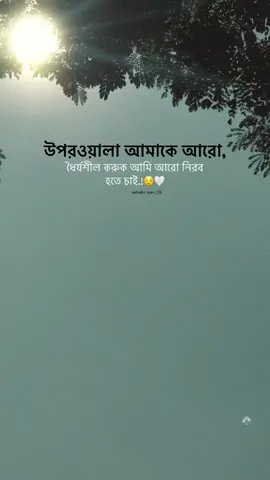 উপরওয়ালা আমাকে আরো ধৈর্যশীল করুক আমি আরো নিরব হতে চাই.!😌🤍#foryou #foryoupage #ashraful_islam_06 #vairalvideo #bdtiktokofficial 