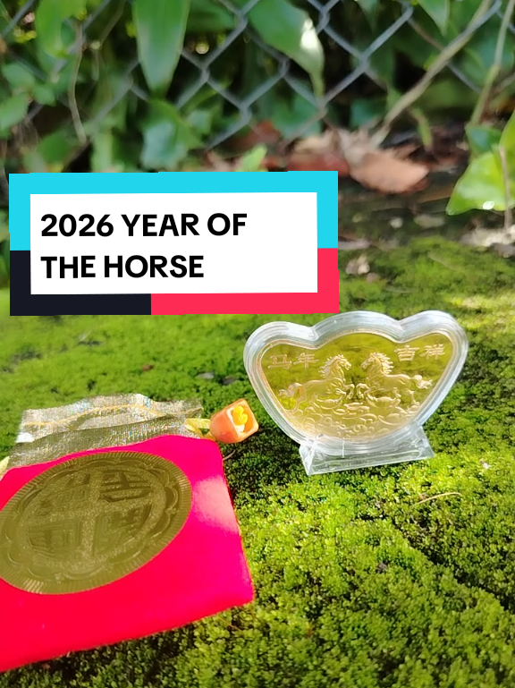 Golden Horse Lucky Charm of 2026 #fengshui #pampaswerte #luckycharm #2026yearofthehorse #goldingot