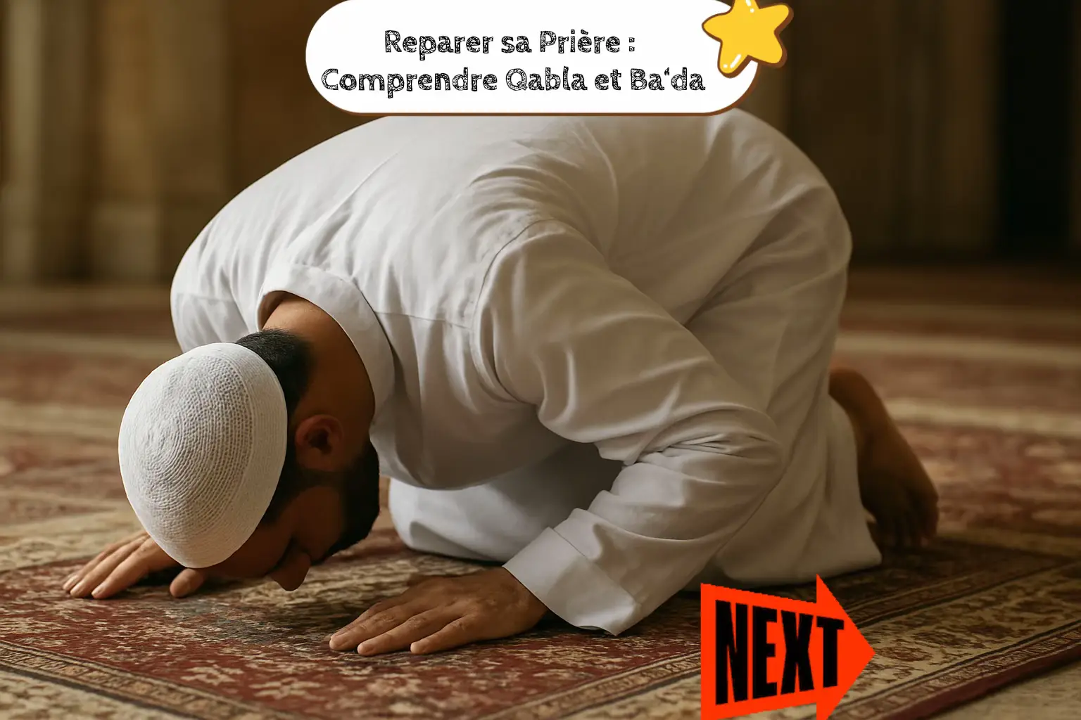 Un sujet fondamental pour chaque croyant Dans notre vie quotidienne, il peut arriver qu’on commette une erreur pendant la prière ou qu’on oublie un pilier ou une action recommandée. L’Islam, religion de miséricorde, nous a enseigné comment corriger la prière sans tout recommencer. Dans ce cadre, on parle de deux prostrations de réparation (Sujūd as-Sahw) : 🔹 Qabla (قبل) 👉 signifie avant le Taslim (avant de dire Assalāmu ‘alaïkoum). 🔹 Ba‘da (بعد) 👉 signifie après le Taslim. Ces prosternations permettent de réparer les manques et les ajouts involontaires dans la prière. ⸻ 🕌 Quand faire Sujud Sahw QABLA (avant Taslim) ? On fait Qabla lorsqu’ on a oublié une obligation (Wājib) de la prière mais qu’on ne répète pas le pilier oublié. Exemples : 	•	🔸Oublier le tashahhud du milieu dans une prière de 4 ou 3 raka‘at. 	•	🔸Oublier de dire “Subhāna Rabbiyal-‘Adhīm” au rukū‘. 	•	🔸Oublier Subhāna Rabbiyal-A‘lā dans la prosternation. 	•	🔸Oublier le premier Takbīr pour un passage (pas le Takbīratul-Ihrām !) 📌 Méthode : Faire 2 prosternations avant le Taslim, puis dire Assalāmu ‘alaykoum. ⸻ 🕌 Quand faire Sujud Sahw BA‘DA (après Taslim) ? On fait Ba‘da lorsqu’on ajoute quelque chose involontairement à la prière. Exemples : 	•	🔸Faire une Rak‘ah en plus par oubli. 	•	🔸Ajouter un rukū‘ ou une prosternation. 	•	🔸Douter après la prière d’avoir prié 3 ou 4 raka‘at et réaliser que c’était 4. 📌 Méthode : Faire le Taslim normal, puis 2 prosternations, puis refaire le Taslim. ⸻ ❓ En cas de doute (Shakk) S’il y a doute sans certitude, on prend le plus sûr (le plus petit nombre) et on fait Qabla. Exemple : Tu doutes si tu es à la 3ème ou 4ème rak‘ah 👉 tu prends 3 et fais Qabla. S’il y a certitude après réflexion, on agit sur ce qui est sûr et on fait Ba‘da. 🌟 Hadith important Le Prophète ﷺ a dit : “Si l’un de vous doute dans sa prière, qu’il choisisse ce qui est sûr et qu’il fasse deux prosternations avant le salut.” (Sahih Muslim) Et dans le cas d’ajout involontaire, il fit : Deux prosternations après le taslim. (Sahih Al-Bukhari) #SujudSahw #Répar#SujudSahwr#RéparationDeLaPrièreislamic #islam 
