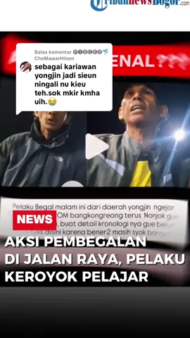 Membalas @🅟🅘🅢🅒🅔🅢🐬CheMawarHitam Dua pelajar menjadi korban percobaan begal di kawasan Pabrik Youngjin, Cicurug. Menurut keterangan korban, mereka tidak mengenal pelaku sama sekali. Saat melintas, pelaku tiba-tiba mencegat dan menendang kendaraan korban berulang kali sepanjang kurang lebih 1,6 km dari area Youngjin. Setelah berhasil memaksa korban menepi, pelaku kemudian mengeroyok kedua pelajar tersebut dan diduga mencoba mengambil kunci kontak motor. Korban melakukan perlawanan hingga akhirnya warga berdatangan, membuat pelaku panik dan melarikan diri. Dari laporan warga sekitar, pelaku disebut sering mengganggu pengendara lain yang melintas di jalur tersebut. Pelaku hingga kini masih buron. Warga diimbau tetap waspada dan segera melapor bila mengenali sosok dalam video. #SukabumiUpdate #InfoCicurug #WaspadaBegal #KronologiKejadian #cigombong  