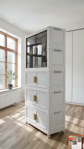 Almari budak plastik tinggi dengan pintu lutsinar dan ruang gantung sesuai untuk pakaian mainan dan tuala anak jimat ruang dan kemas cepat beli sekarang sebelum stok habis #almaribudak #kabinetsimpanan #organizerumah #almarianak #rumahkemas