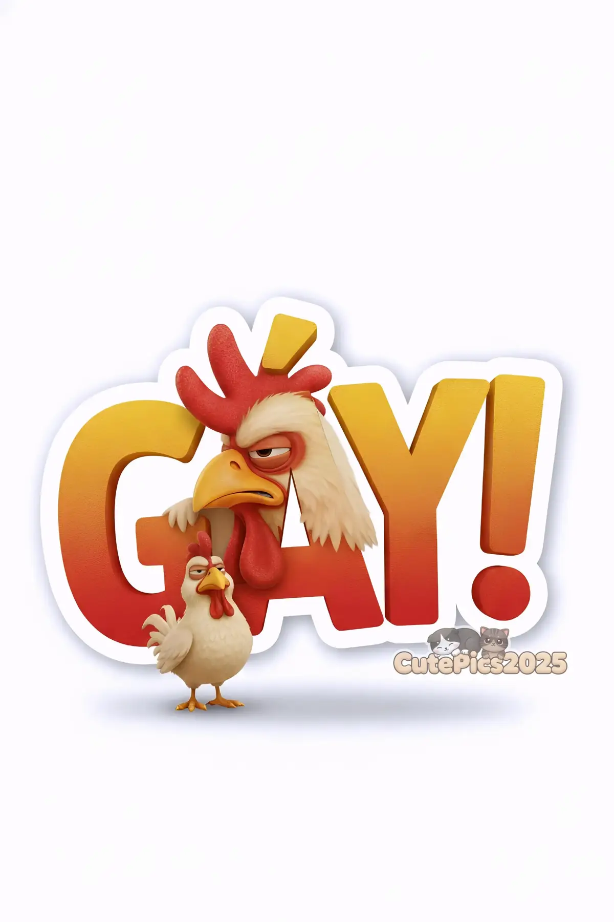 Lâu rồi mới làm tới Phần 4 của bộ sticker chú Gà với nhiều biểu cảm đáng yêu ☺️ #fyp #xuhuong #chat #stickers #cutepics2025 