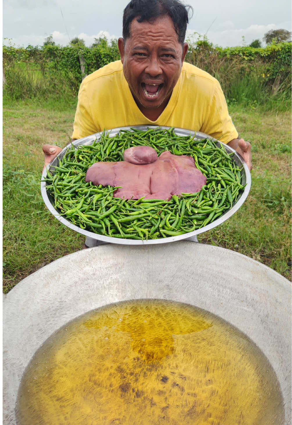 How to crispy pork liver with chili recipe #tiktokfood #crispy #yummy 