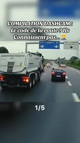 Regardez le 3eme, Vous pensez il a fait exprès ? 🤯 #dashcam #securiteroutiere #dashcamfrance #route 