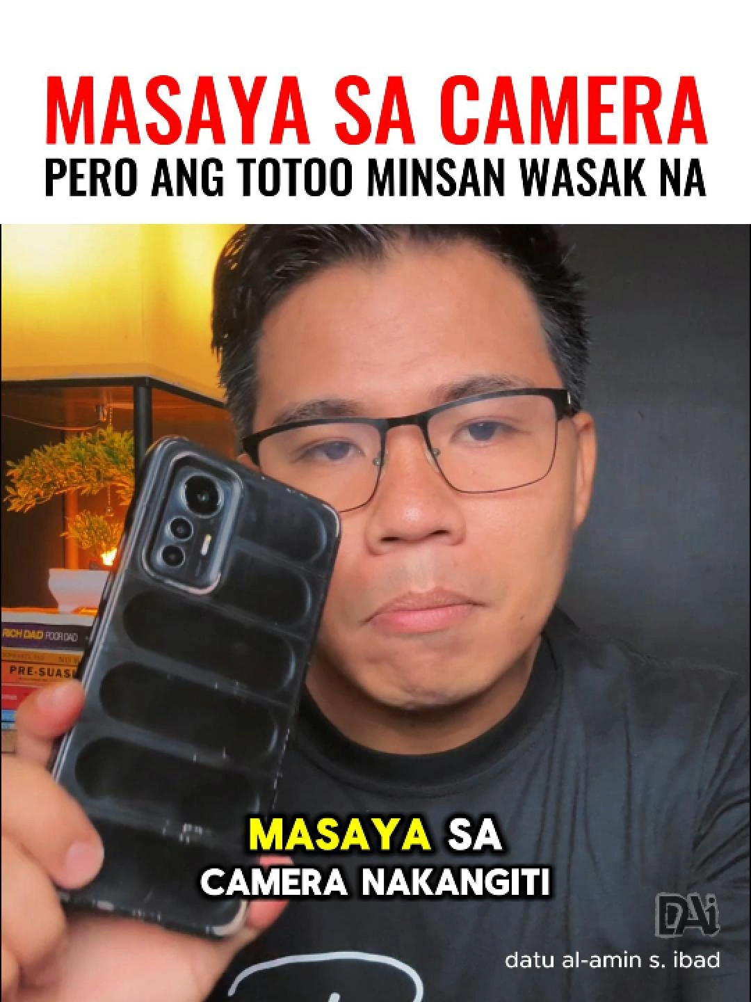 MASAYA SA CAMERA PERO ANG TOTOO MINSAN WASAK NA #fypシ #OFW #students #reminder