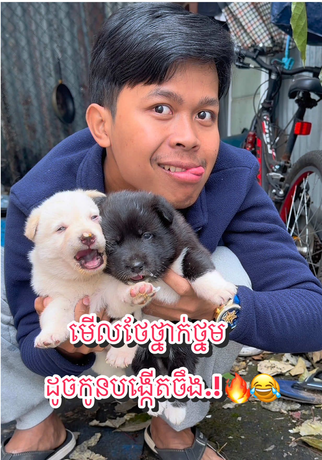 មើលថែថ្នាក់ថ្នម ដូចកូនបង្កើតចឹង!🔥😂#ពូចិត្រ #funnyvideos 