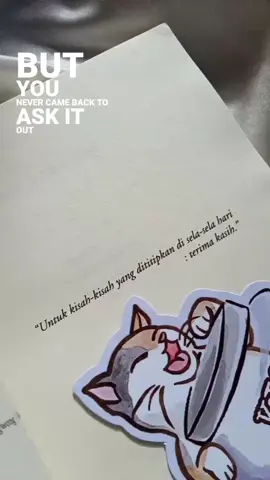 untuk kisah-kisah yang dititipkan di sela-sela hari, terima kasih :) #buku #kiospasarsore #fyp 