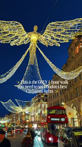 ✨ This 1-hour walk shows you the BEST Christmas lights in London ✨ Start at 🚇 Green Park station Walk to Fortnum & Mason Continue to Burlington Arcade Then Royal Arcade Continue up to Old Bond St → New Bond St Stop at Cartier & Ralph Lauren Head to Annabel’s (Berkeley Square) Walk straight to 🚇 Bond Street station Selfridges is right there → Selfridges Admire Oxford Street  Head back east → down to Regent Street Turn to Liberty London Cut through Carnaby Street Finish at Piccadilly Circus Total walking time: 60–75 minutes ✨ #my_ldn #londonchristmaslights #christmasinlondon #londonthingstodo #londonchristmas 