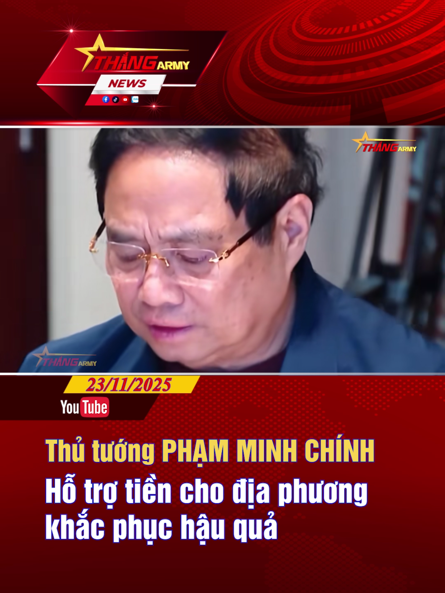 Thủ tướng hỗ trợ tiền cho địa phương khắc phục hậu quả #phamminhchinh #thutuongphamminhchinh #thangarmy #shorts #shortsviral