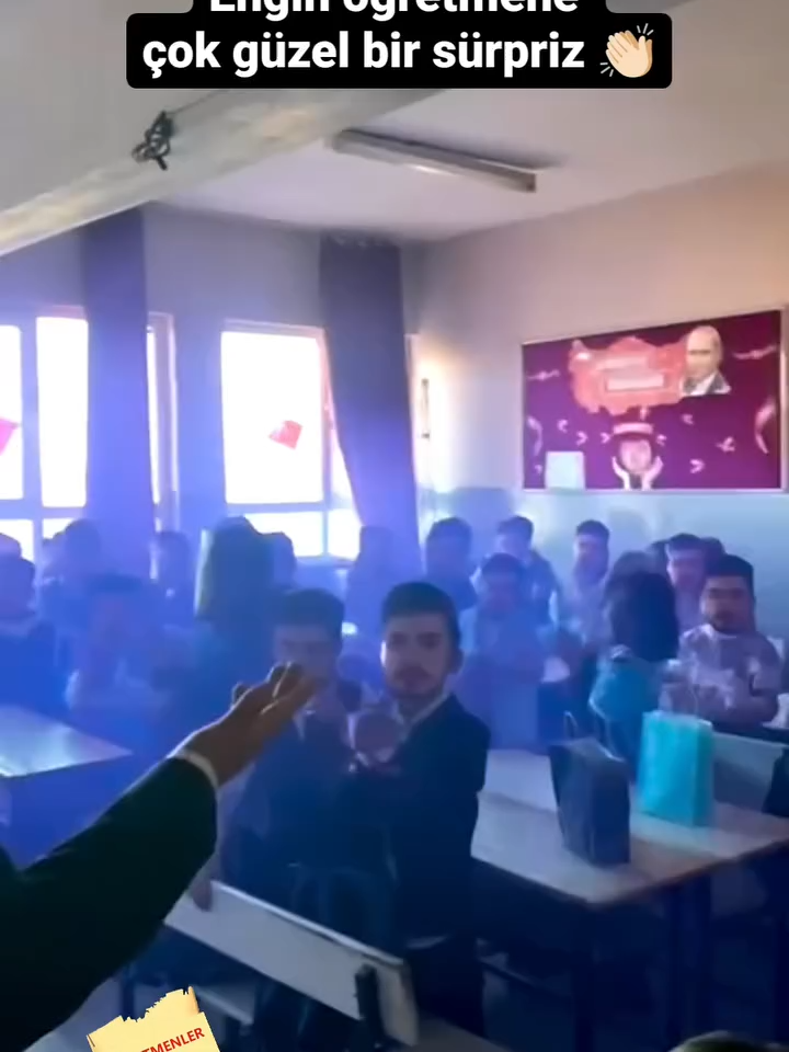 Engin öğretmene çok güzel bir sürpriz