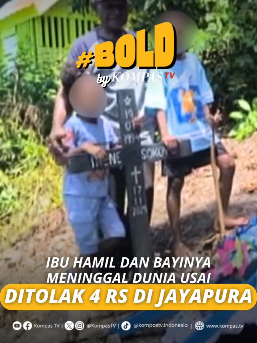 Suasana duka menyelimuti keluarga Irene Sokoy, seorang ibu hamil yang meninggal dunia setelah diduga ditolak oleh empat rumah sakit di Kota Jayapura, Papua. Irene awalnya hendak melahirkan di RSUD Yowari pada Minggu, 23 November 2025. Namun, ia tidak mendapat pelayanan karena tidak ada dokter yang bertugas sehingga ia dirujuk ke RS Dian Harapan. Namun di rumah sakit tersebut, keluarga menyebut Irene kembali tidak mendapat pelayanan dan langsung dirujuk ke RSUD Abepura. Setibanya di RSUD Abepura, kondisi serupa terjadi. Irene kembali diarahkan ke RS Bhayangkara, yang menurut keluarga meminta uang muka karena hanya tersisa ruang VIP. Pihak RS Bhayangkara membantah menolak pasien dan menyatakan rujukan sebelumnya tidak sesuai dengan sistem. Tanpa kepastian layanan dari keempat rumah sakit tersebut, keluarga memutuskan membawa Irene ke RSUD Jayapura. Namun dalam perjalanan, Irene dan bayinya meninggal dunia. Peristiwa ini menyoroti masih timpangnya akses layanan kesehatan di Papua. Simak video selengkapnya dan dapatkan berita terkini lainnya di www.kompas.tv serta youtube.com/kompastv #BOLDKompasTV